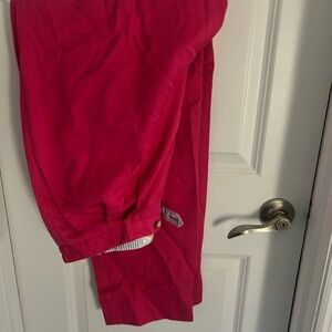 Hot pink high waist skinny pants